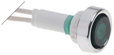 Signallampa ø 10mm 24V grön Kabellängd 200mm