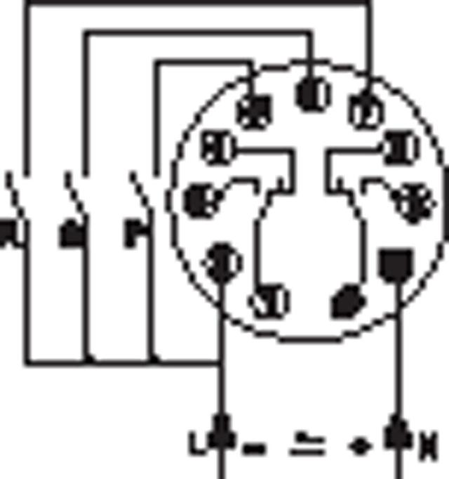 Time Relay 100-240V Anslutningsanslutning 11-polet 2CO-spänning AC 0,1S-100H vid 250V 5A
