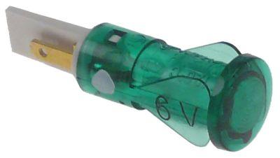 Signallampa ø 10mm 6V grön