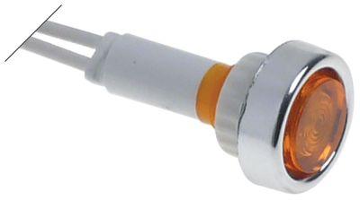 Signallampa ø 10mm 24V gul Kabellängd 200mm