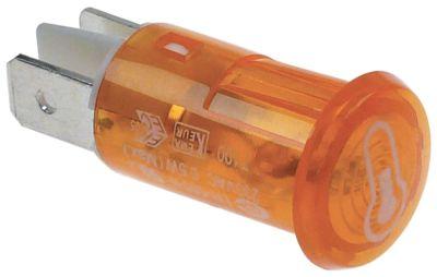 Signallampa ø 125mm 230V gul