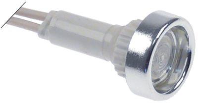 Signallampa ø 10mm 24V vit Anslutning Kablar