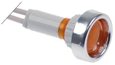 Signallampa ø 10mm 24V gul Anslutning Kablar