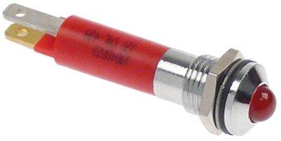 Signallampa Monterings-ø 8mm Anslutning F2,8x0,8