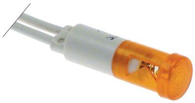 Signallampa ø 9mm 380-400V gul Anslutning 2-ledare