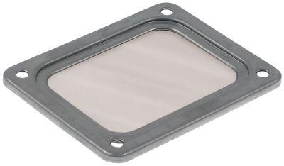 Lampglas L 113mm B 90mm med ram och tätning