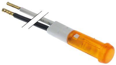 Signallampa ø 6mm 12V gul Kabellängd 280mm