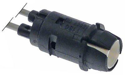 Signallampa 250V röd Anslutning 2-ledare