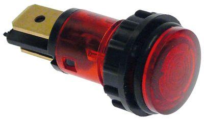Signallampa ø 12mm 230V röd