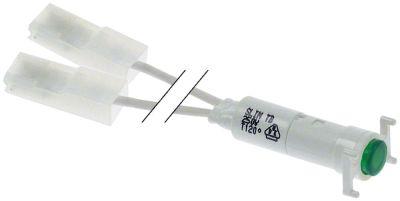 Signallampa ø 85mm 250V grön