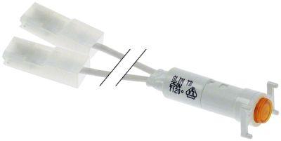 Signallampa ø 85mm 250V gul