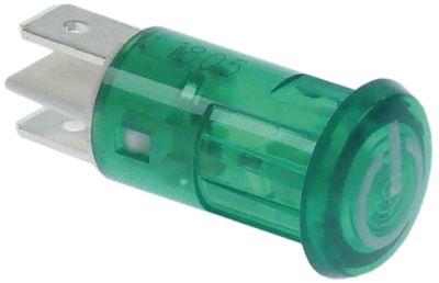 Signallampa ø 125mm 230V grön