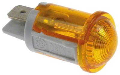 Signal Lamp Yellow Connection F6.3 Temp.Best. 120 ° C Ø 16mm