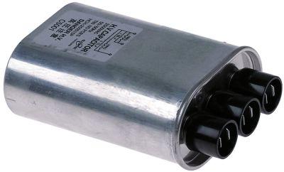 HV Chargor 1.05 / 0,15 µF 2500V aluminiumanslutning Flat klistermärke Bägare Kondensator