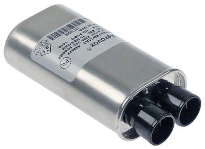 HV Chargor 74 µF 2300V Aluminiumansluning Flat Sticks 6,3 mm H 32mm L 112mm B 52mm