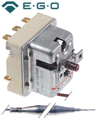 Säkerhetstermostatavkopplingsstam. 360 ° C 3-polig 10a Känn Ø 6mm Känn dig l 79mm kapillärrör