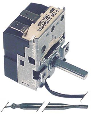 Thermostat T.Maks. 280 ° C 1-POLET 1NO Känn dig Ø 35mm Känn dig L 110mm kapillärrör 950mm Axis Ø 6