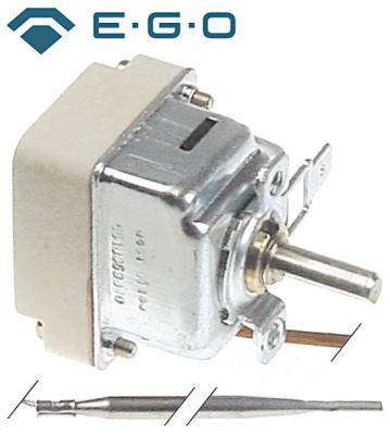 Thermostat Ego Series 55.19_ T.Maks. 311 ° C Workspace 25-300 ° C 1-polet 1No 16A Känns Ø 4mm