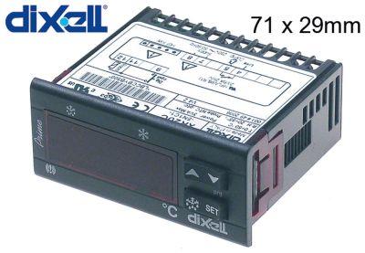 Elektronisk styrenhet Dixell XR20C-5N1C1monteringsmätningar 71x29mm 230V spännings AC