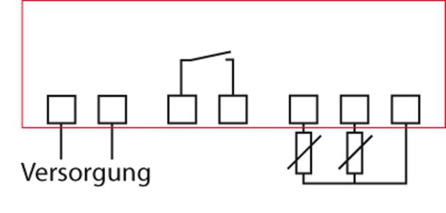 Elektronikreglering 230V Installationsdimensioner 71x29mm NTC/PTC -montering Byggd -in Version Reläutgångar 1