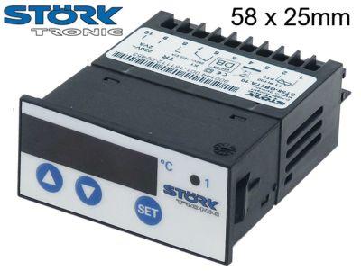 Elektronikreglering 230V Installationsdimensioner 58x25mm PTC/PT100 Montering Byggd -i version