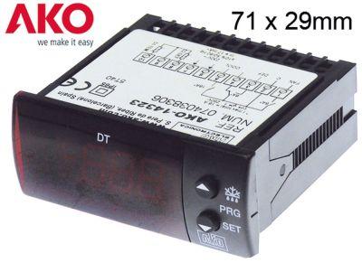 Elektronikregler 230V Installationsdimensioner 71x29mm NTC Montering Bull -Bolding Version