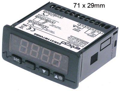 Elektronikreglering 230V InstallationsDimensioner 71x29mm NTC/PTC/PT100/PT1000/TC (J, K)/MV/MA