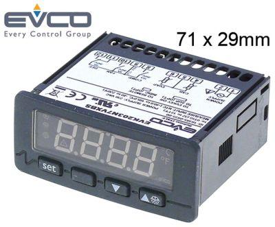 Elektronikreglering 230V Installationsdimensioner 71x29mm NTC/PTC -montering Byggd -in Version Reläutgångar 3