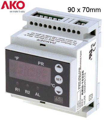 Elektronikreglering 230V InstallationsDimensioner 90x70x58mm NTC/PTC/PT100/TC (J, K)