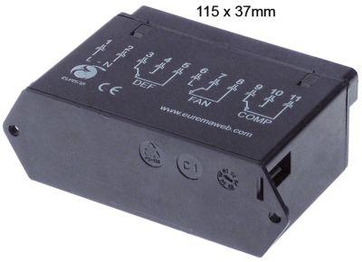 Lastmodul 230V Installationsdimensioner 115x37mm - Reläutgångar 3 version för väggmontering - -