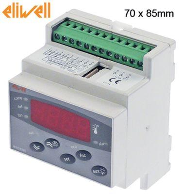 Elektronikreglering 230V Installationsdimensioner 70x85mm NTC/PTC Montering DIN -TRAIL RELAY UTGÅNG 4 - -