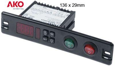 Elektronikreglering 230V Installationsdimensioner 136x29mm NTC/PTC -montering Byggd -i version Relä