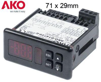 Elektronikreglering 90-240V InstallationsDimensioner 71x29mm NTC/PTC/PT100/TC (J, K)/MA