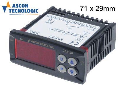 Elektronikreglering 230V Installationsdimensioner 71x29mm NTC/PTC -montering Byggd -in Version Reläutgångar 1