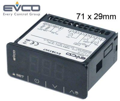 Elektronikreglering 230V Installationsdimensioner 71x29mm NTC/PTC -montering Byggd -in Version Reläutgångar 3