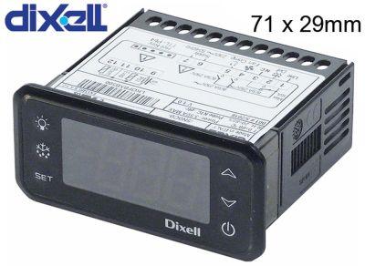 Elektronikreglering 230V Installationsdimensioner 71x29mm NTC/PTC -montering Byggd -in Version Reläutgångar 3