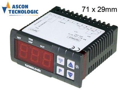 Elektronikjustering 12V Installationsdimensioner 71x29mm NTC/PTC -montering Byggd -in Version Reläutgångar 2