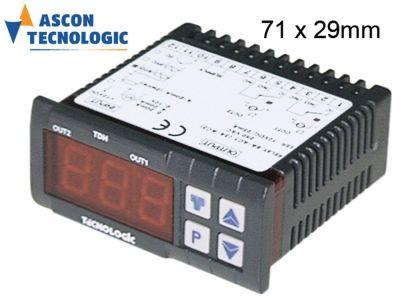 Elektronikjustering 12V Installationsdimensioner 71x29mm TC J/K Montering Byggd -in Version Reläutgångar 2