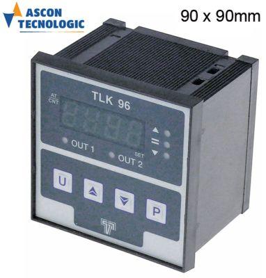 Elektronikregler 100-240V Installationsdimensioner 90x90mm PT100/TC (J, K)