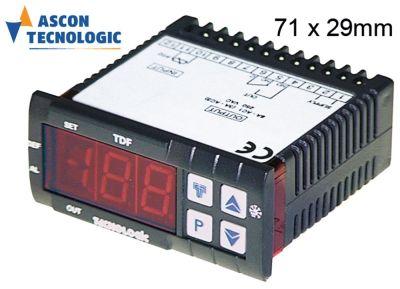 Elektronikjustering 12V Installationsdimensioner 71x29mm NTC/PTC -montering Byggd -in Version Reläutgångar 1