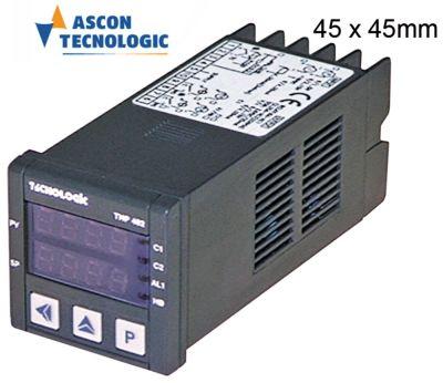 Elektronikregler 100-240V Installationsdimensioner 45x45mm PT100/TC (J, K, S)