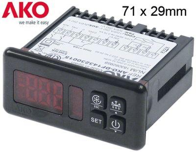 Elektronikreglering 230V Installationsdimensioner 71x29mm NTC/PTC -montering Byggd -in Version Reläutgångar 3