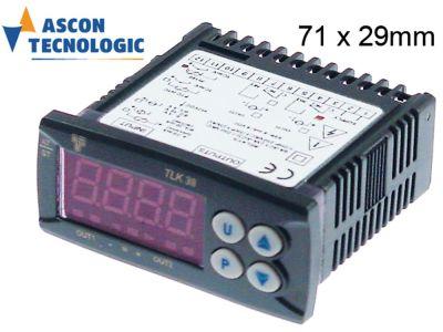 Elektronikreglering 12V Installationsdimensioner 71x29mm PT100/TC (J, K) Montering Byggd -i version