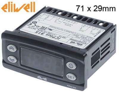 Elektronikreglering 12V Installationsdimensioner 71x29mm PT100/TC (J, K) Montering Byggd -i version