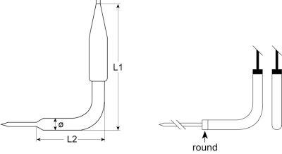 Kärntemperatursonder Termoelement K (NiCr-Ni)