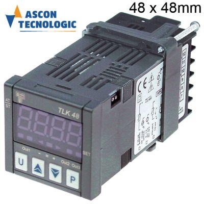 Elektronikregler 100-240V Installationsdimensioner 48x48mm PT100/TC (J, K, S)