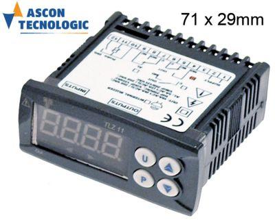 Elektronikjustering 12V Installationsdimensioner 71x29mm NTC/PTC -montering Byggd -in Version Reläutgångar 1