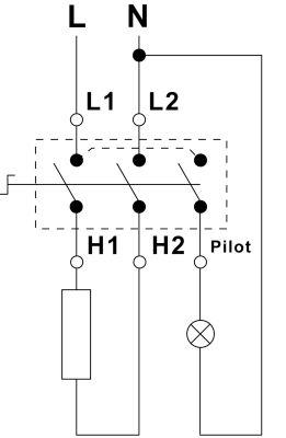 Energireglering 240V 15A Rätt höger axel Ø 3,5x3,5 mm fästtråd 8 