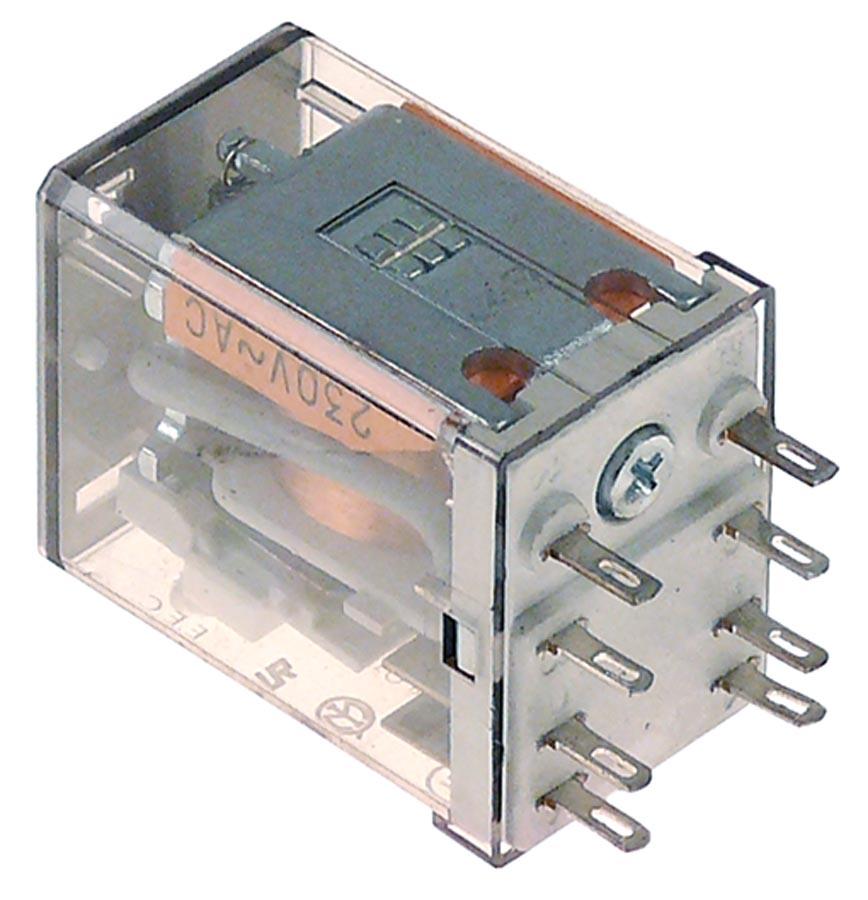 Effektrelä hittar 24VDC 10A 2CO-anslutning F2 250V Plug-anslutning 2-pol 94.92.3