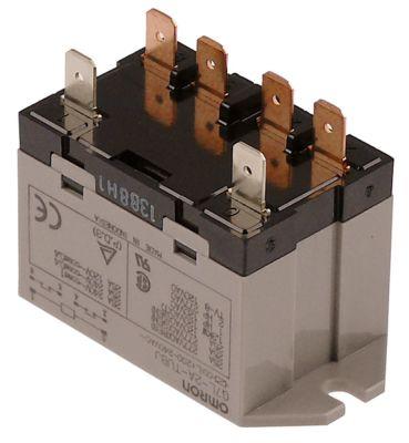 Effektrelä 230VAC 25A 2NO Anslutning Flat Sticks 6.3 mm flänshållare